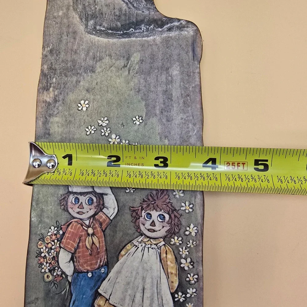 Vintage 1974 Raggedy Ann Andy Wall Hanging Plaque Joan Mitchell Nifty Drifty DAC